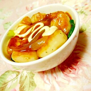 ❤ニョッキと小松菜のカレーマヨ・チーズカップ❤